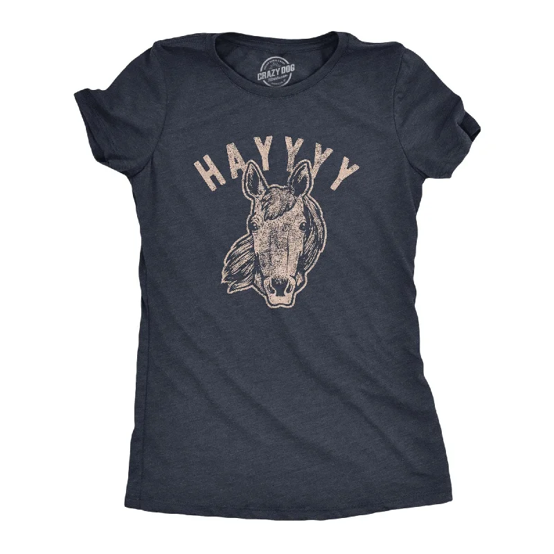 T-Shirt With Iconic Designs-Hayyyy Women's T Shirt