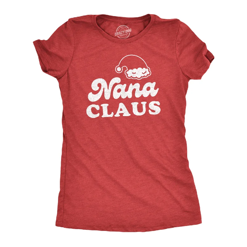 T-Shirt With Hand-Drawn Designs-Nana Claus Women's T Shirt