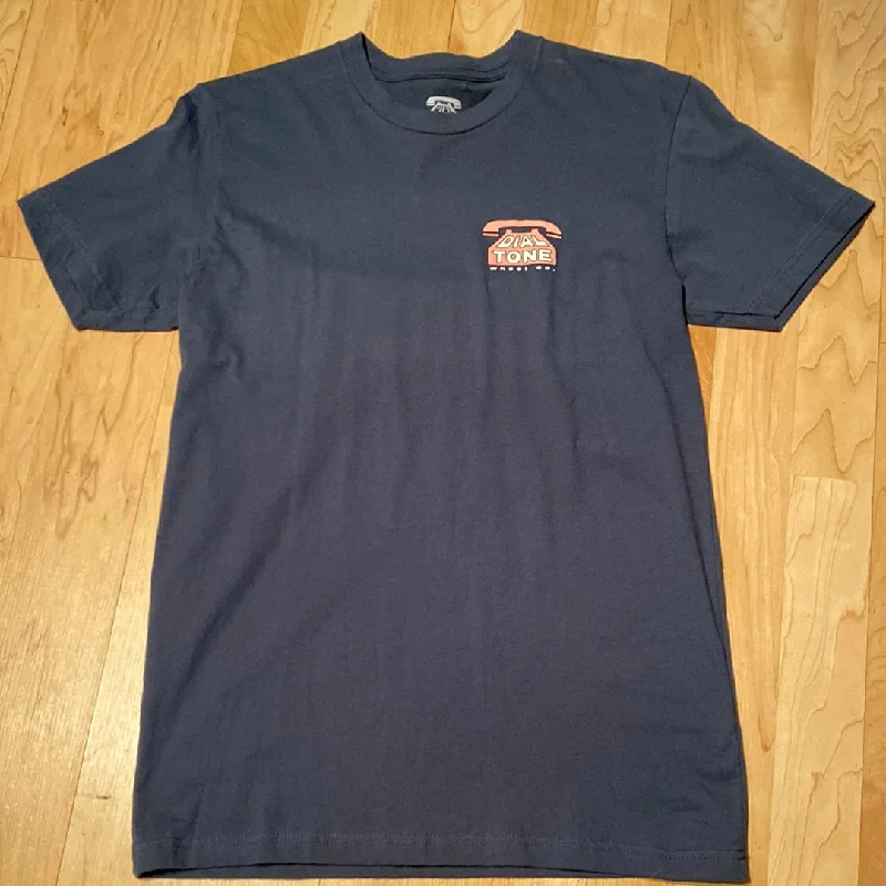 T-Shirt For Travel-DIAL TONE WHEEL CO TEE - NAVY