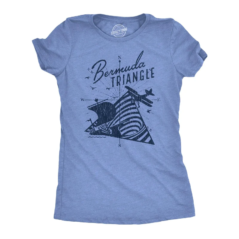 T-Shirt With Abstract Designs-Bermuda Triangle Women's T Shirt