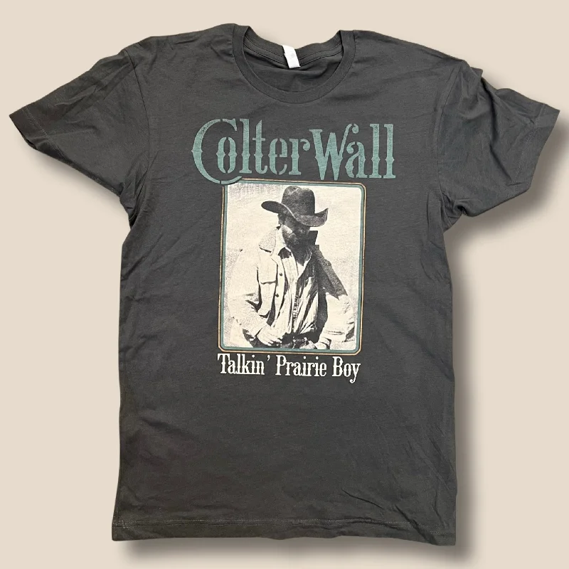 T-Shirt With Animal Designs-Colter Wall Talkin' Prairie Boy T-Shirt