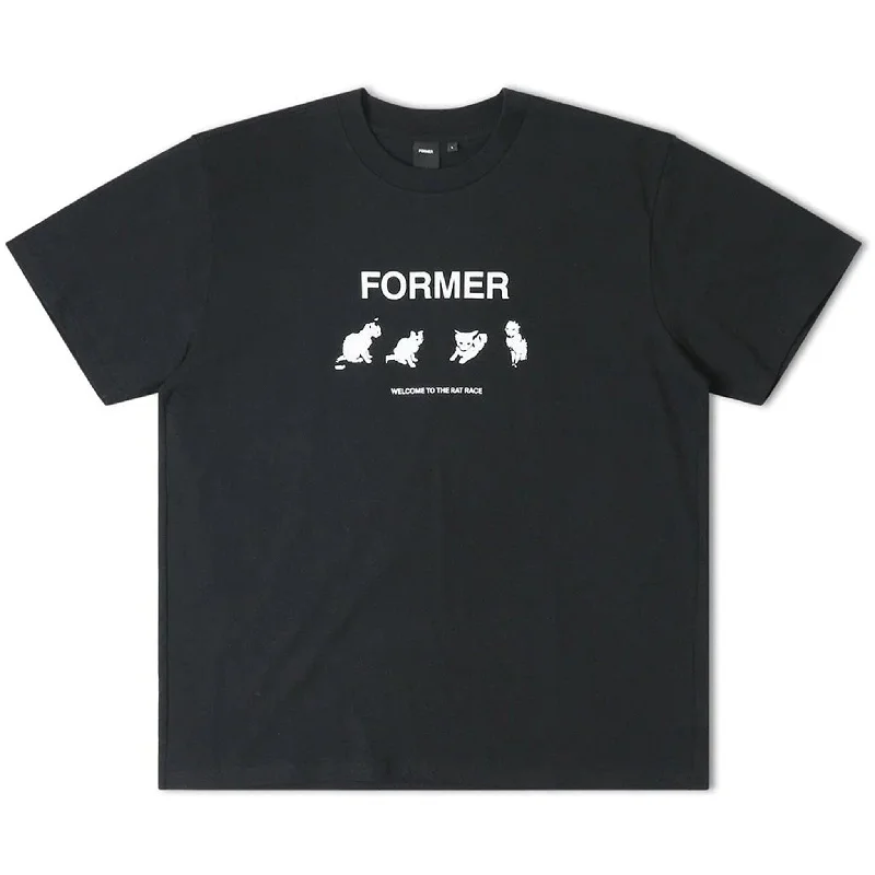 T-Shirt For Women-Former Kitty Litter Tee Black