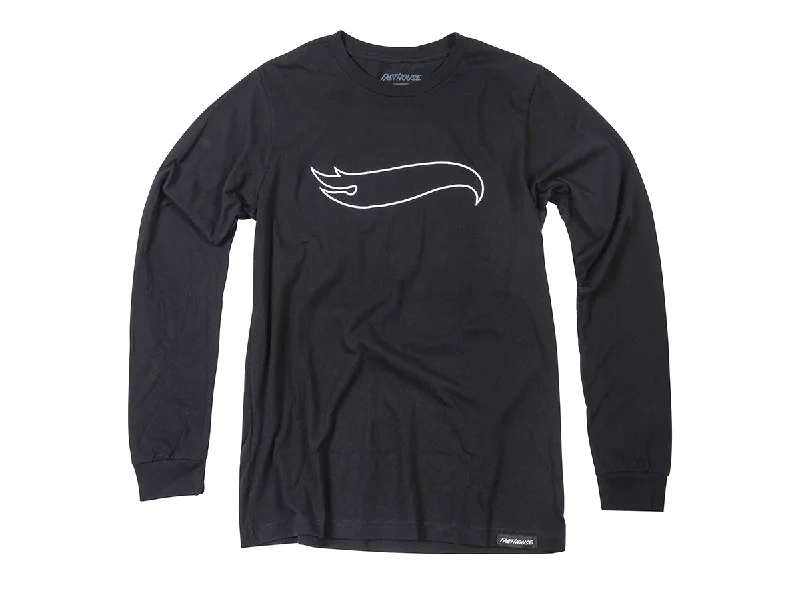 T-Shirt For Creative Gifting-Fasthouse Stacked Hot Wheels Long Sleeve Tee - Youth - Black