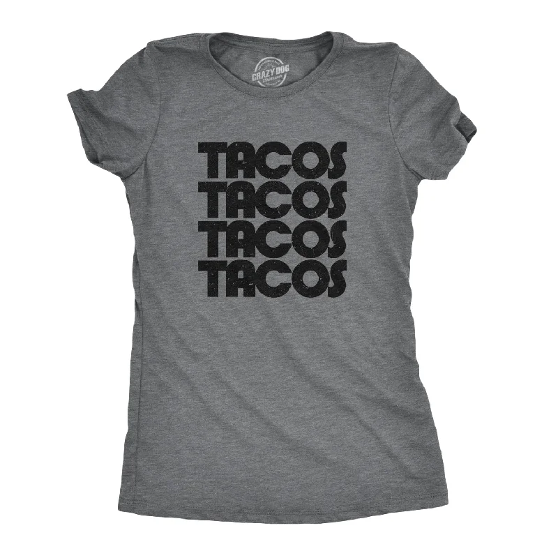 T-Shirt With Bold Graphics-Tacos Tacos Tacos Women's T Shirt