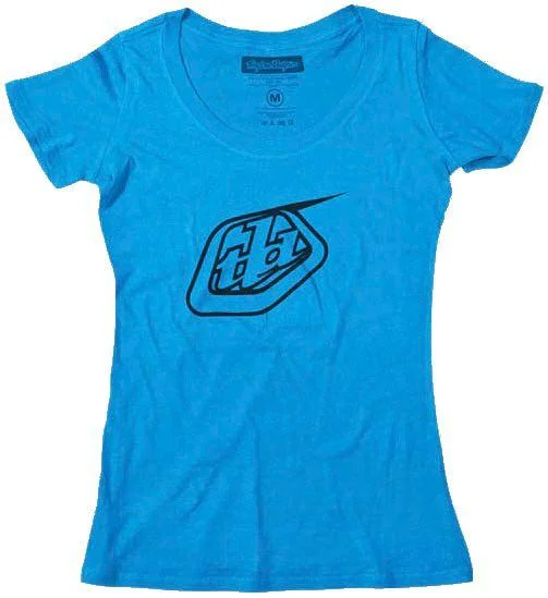 T-Shirt For Team-Troy Lee Designs Girls Shield Tee - Turquoise