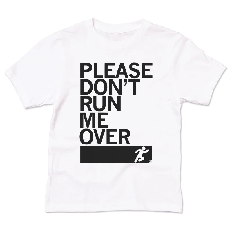 T-Shirt With Bold Graphics-Don’t Run Me Over Kids - Runner