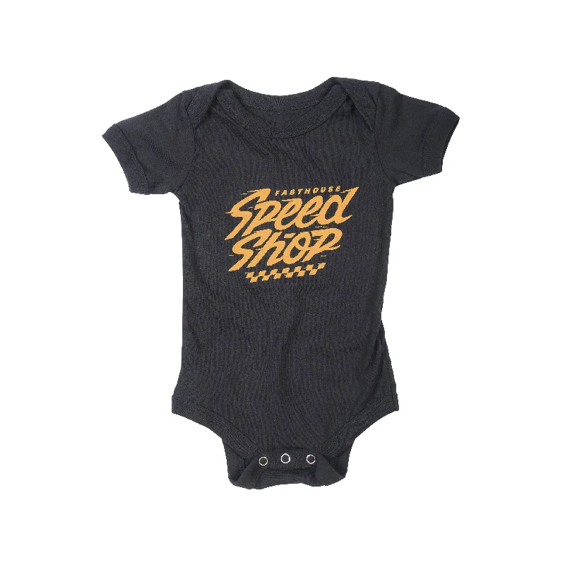 Custom T-Shirt For Fitness Enthusiasts-Fasthouse Haste Onesie - Infant - Black