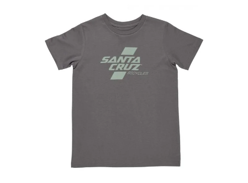 T-Shirt With Inspirational Quotes-Santa Cruz Parallel Tee - Youth - Charcoal-Olive