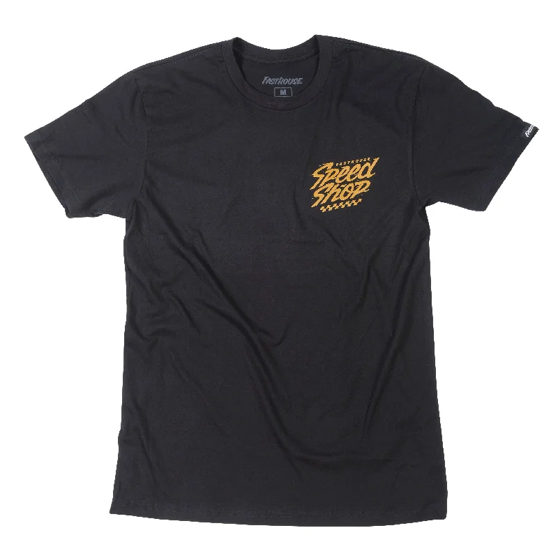 T-Shirt With Breathable Fabric-Fasthouse Haste Tee - Black