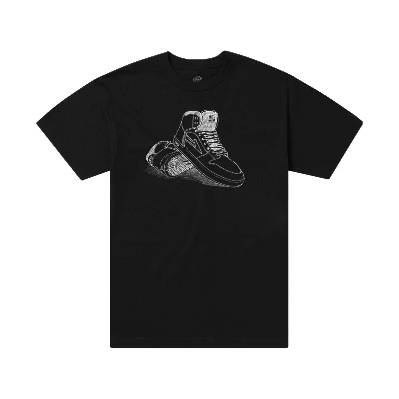 T-Shirt With Funny Slogan-LAKAI TELFORD TEE - BLACK