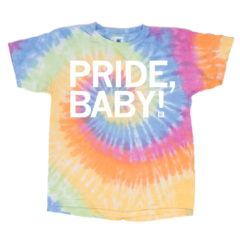 T-Shirt With Cool Graphics-Pride, Baby! Tie Dye Kids