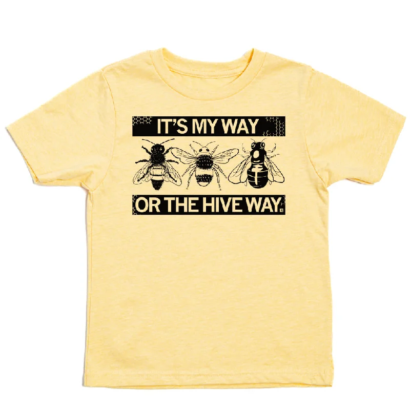 T-Shirt For Workout-My Way Or The Hive Way Kids