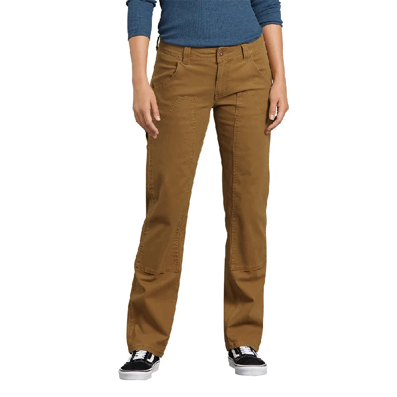 Pants With Comfortable Stretch-Dickies Women's Washed Stretch Double-Front Carpenter Pant