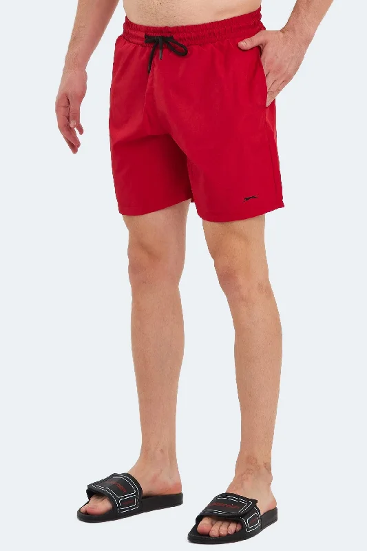 Shorts With Custom Design For Men-RATING Men's Marine Shorts Red