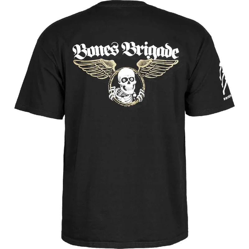 T-Shirt With Pattern Print-Bones Brigade Autobiography Tee Black