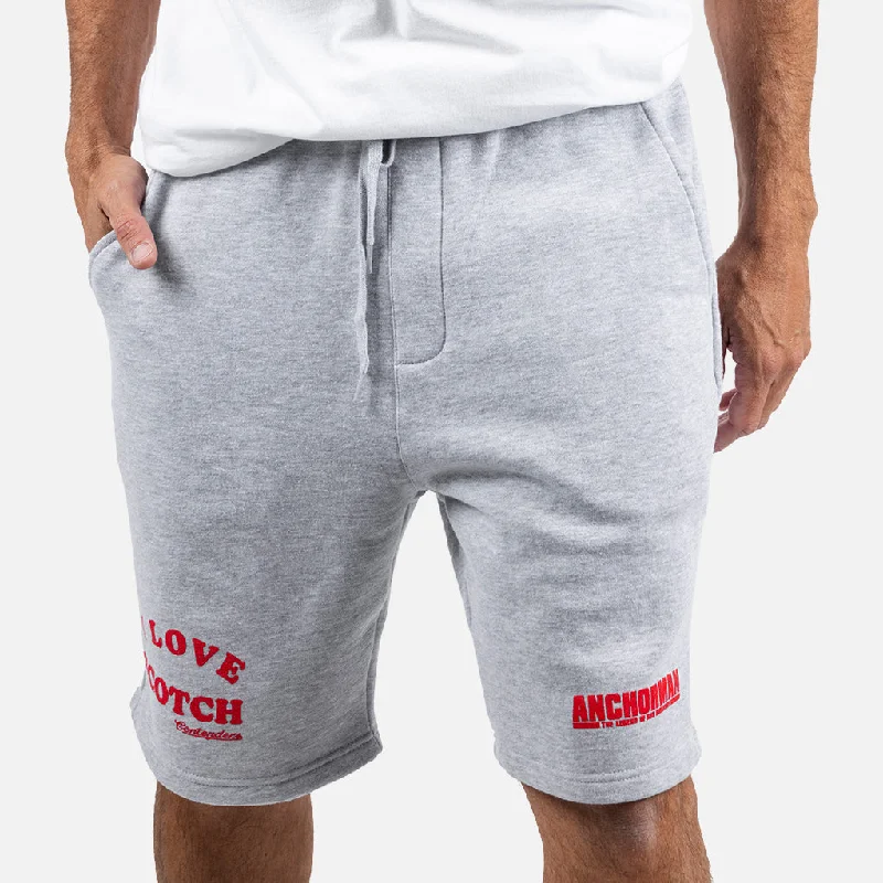 Comfortable Travel Shorts-ANCHORMAN SCOTCHY SWEAT SHORT