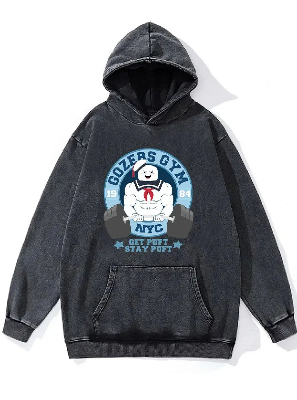 Hoodie For Custom Orders-GOZERS GYM Washed Gym Hoodie