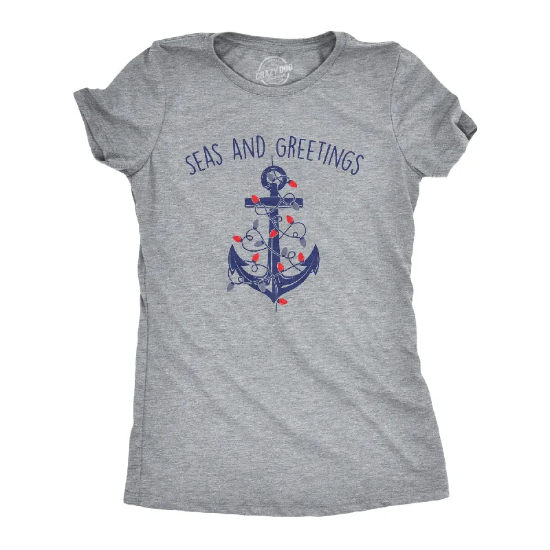 T-Shirt With Bold Patterns-Seas And Greetings Women's T Shirt