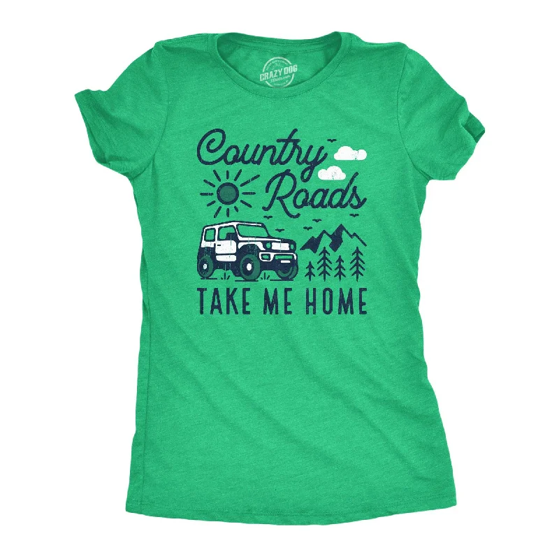 T-Shirt For Fitness-Country Roads Take Me Home Women's T Shirt