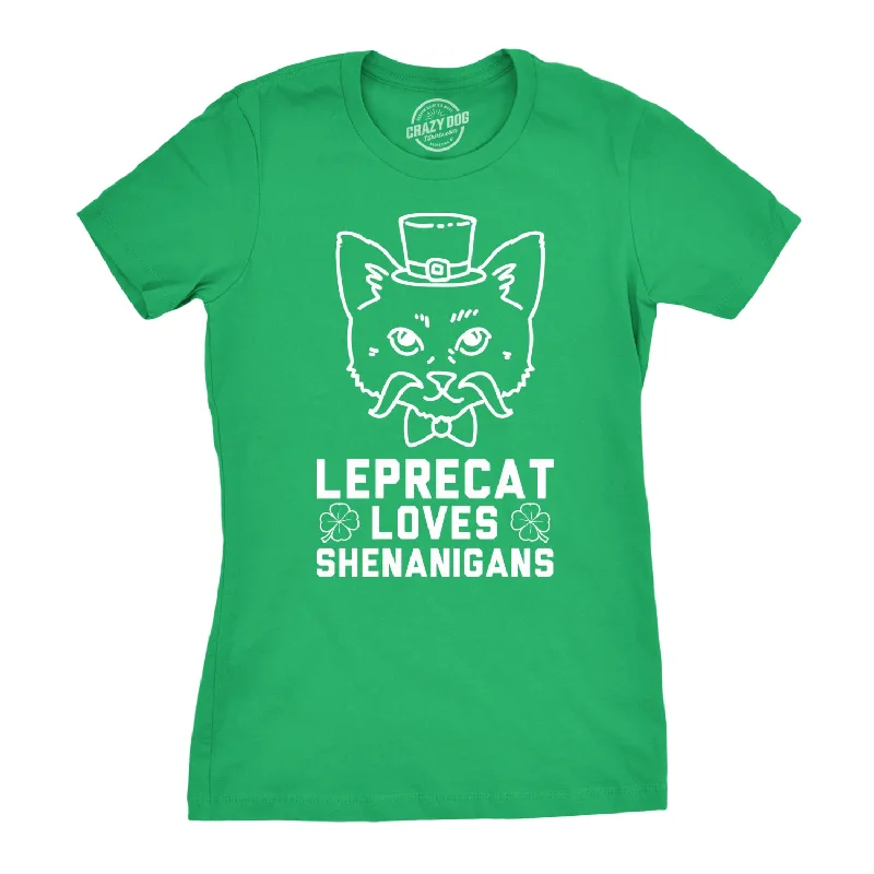 T-Shirt With Sports Team Logo-Leprecat Loves Shenanigans Women's T Shirt