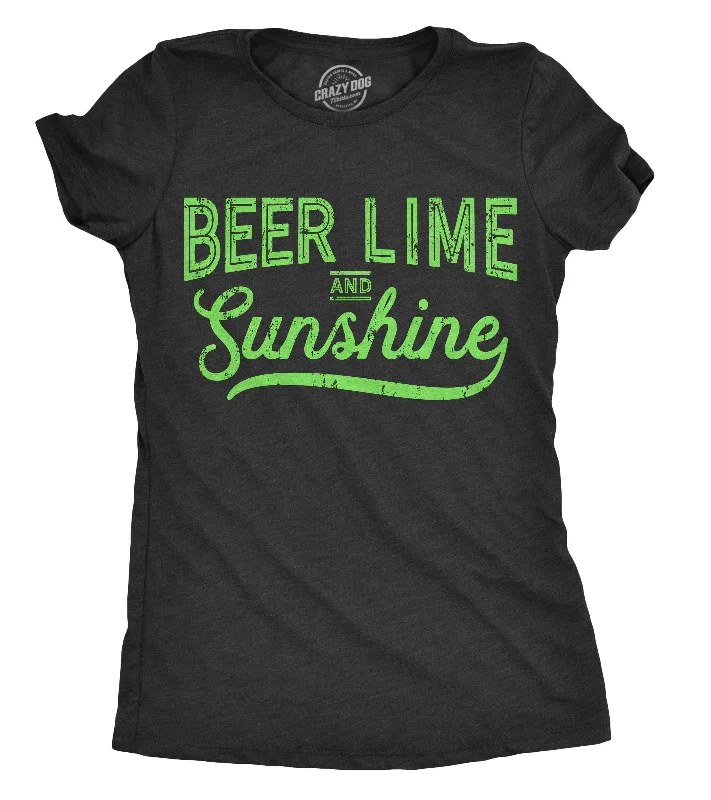 T-Shirt With Luxury Fabric-Beer Lime and Sunshine Women's T Shirt