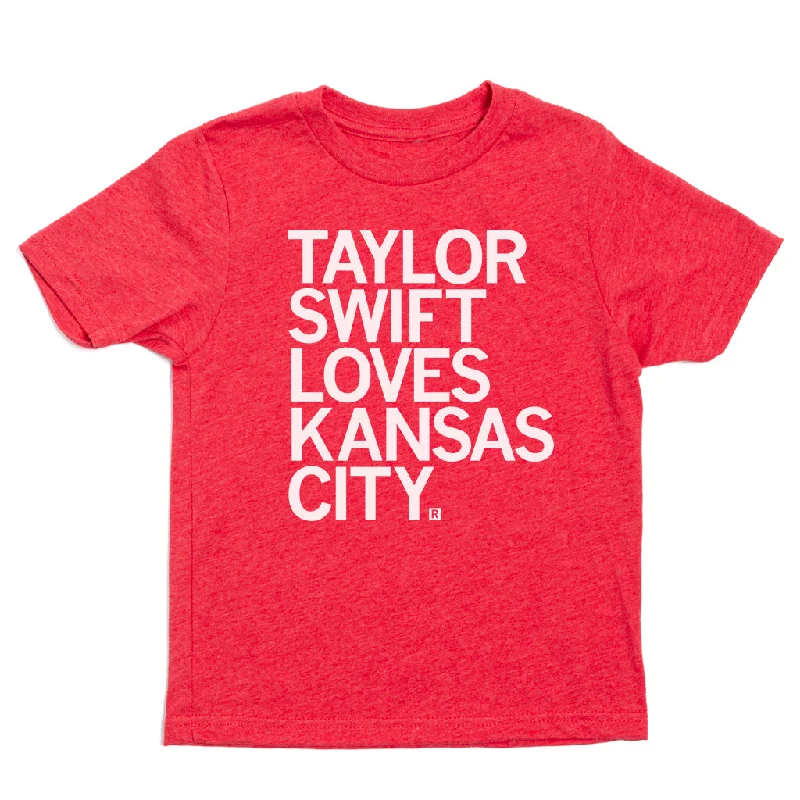 Funny T-Shirt For Men-Taylor Swift Loves Kansas City Kids