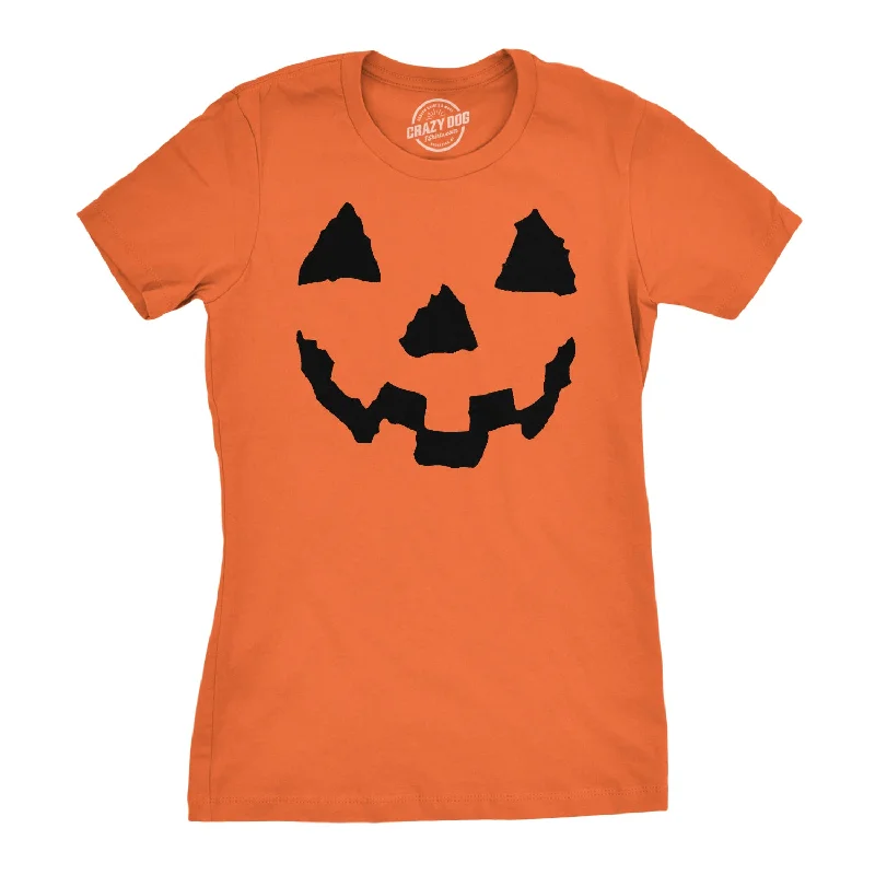 Custom T-Shirt For Events-Pumpkin Face Women's T Shirt