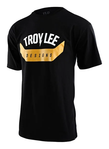 T-Shirt For Sports Fans-Troy Lee Designs Arc Short Sleeve Tee - Black