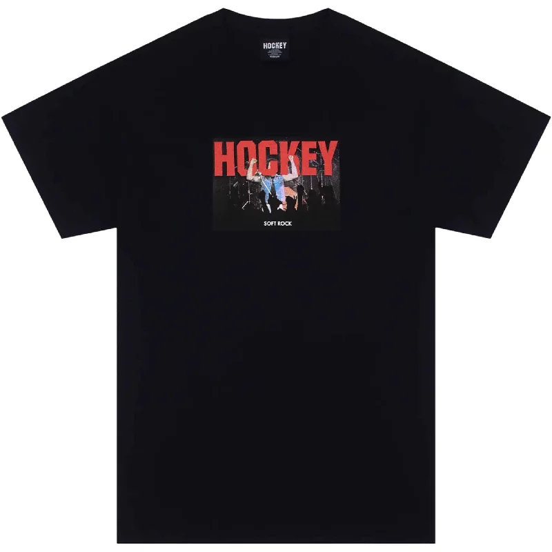 T-Shirt For Friends-Hockey Soft Rock Tee Black