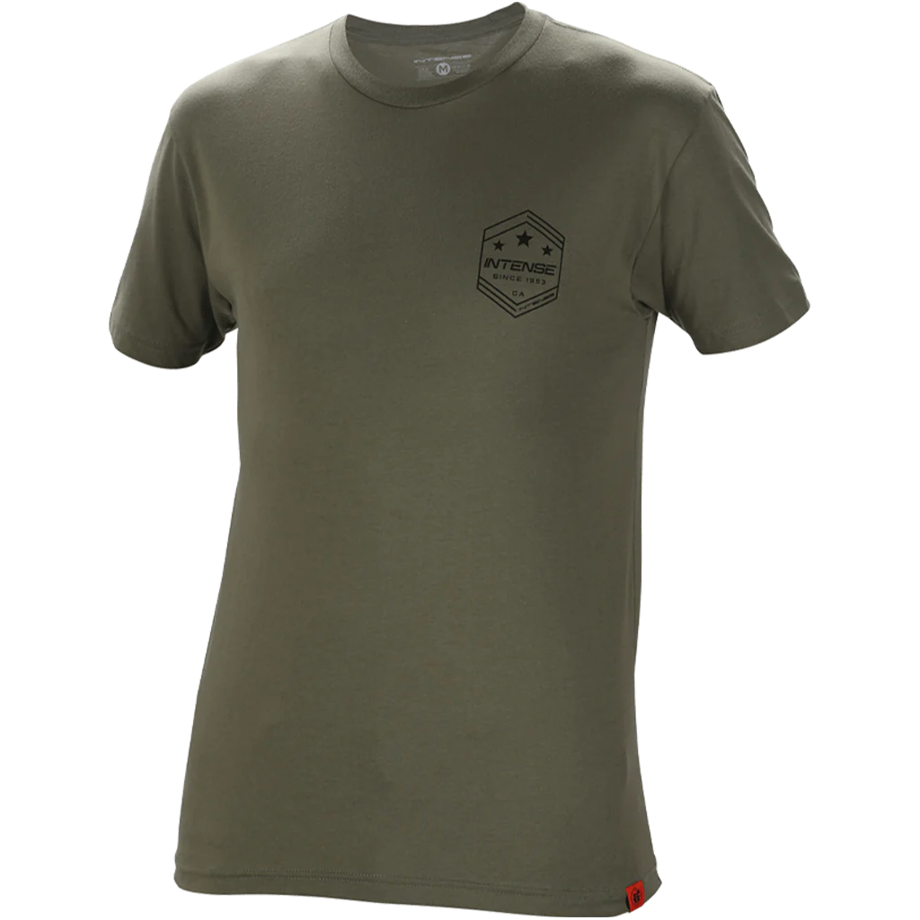 T-Shirt For Gift Ideas-Intense Short Sleeve Tee Shirt - Army Sand