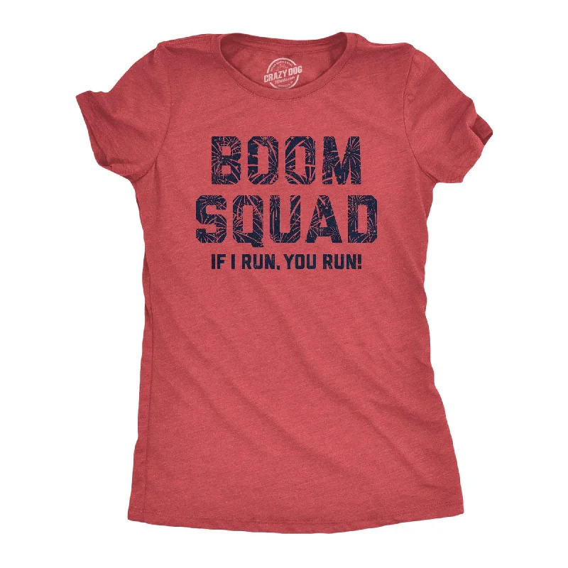 T-Shirt With Personal Branding-Boom Squad Women's T Shirt