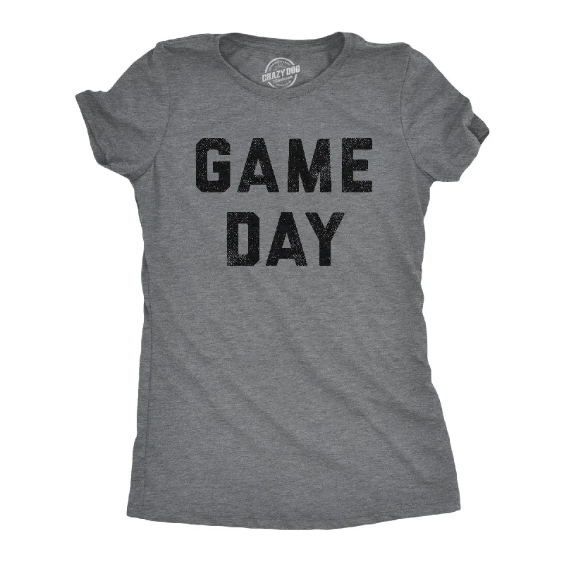 T-Shirt With Design-Game Day Women's T Shirt