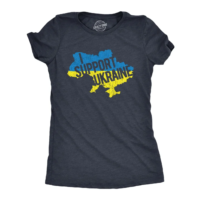 T-Shirt For Branding-I Support Ukraine Women's T Shirt