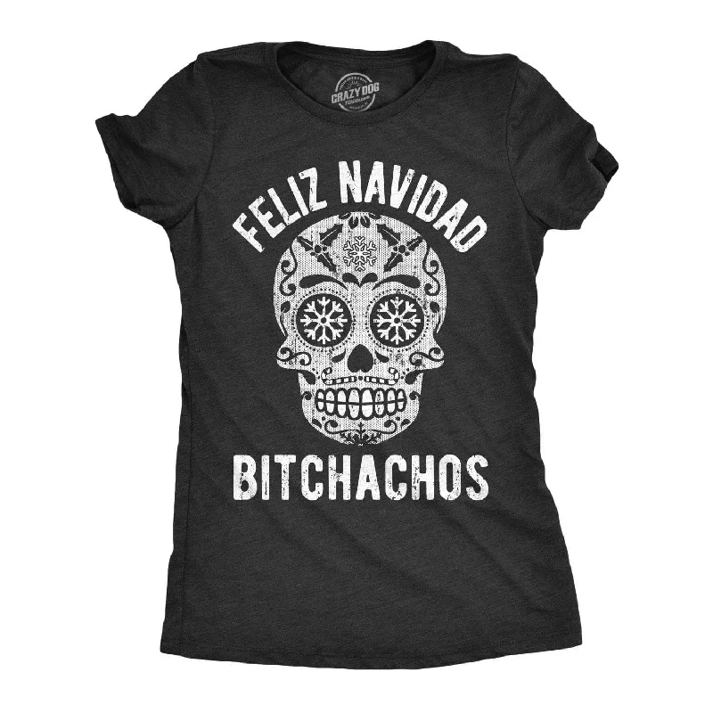 Custom T-Shirt For School Teams-Feliz Navidad Bitchachos Women's T Shirt