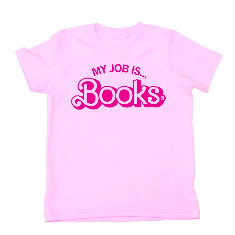 T-Shirt For Casual Wear-My Job Is Books Kids