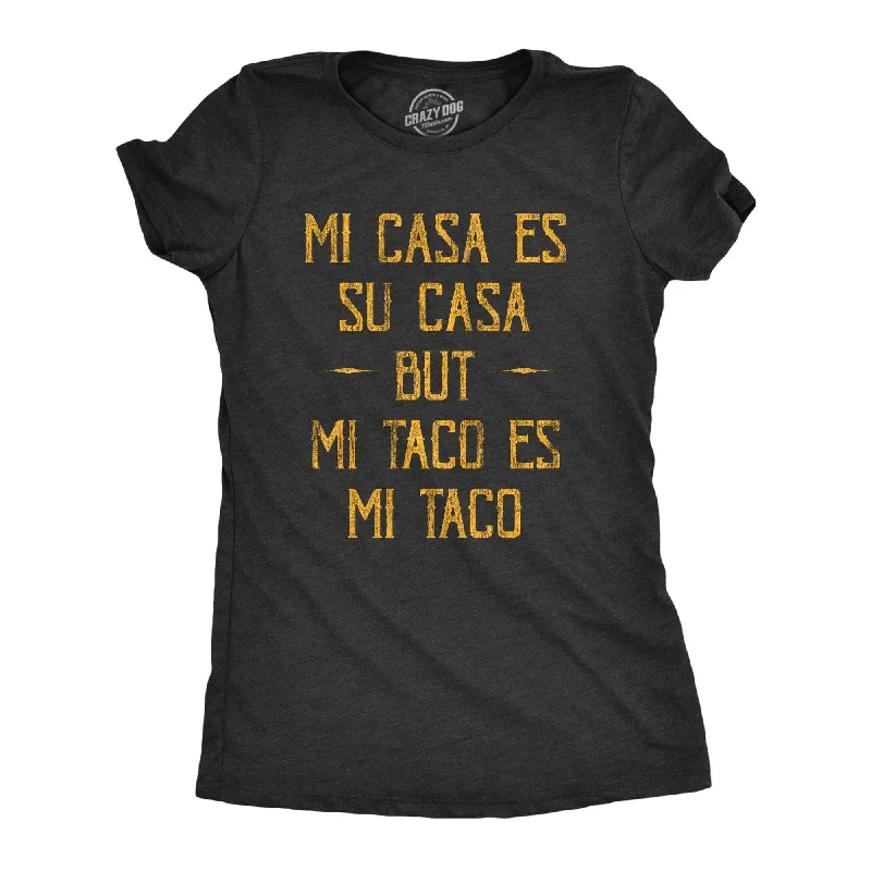 T-Shirt With Geometric Prints-Mi Tacos Es Mi Tacos Women's T Shirt