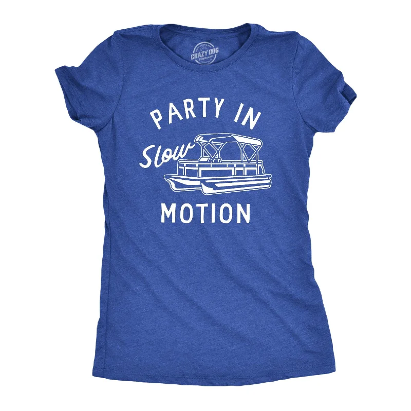 T-Shirt With Vintage Design-Party In Slow Motion Women's T Shirt