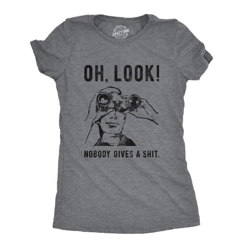 T-Shirt For Holiday Season-Oh Look Nobody Gives A Shit Women's T Shirt