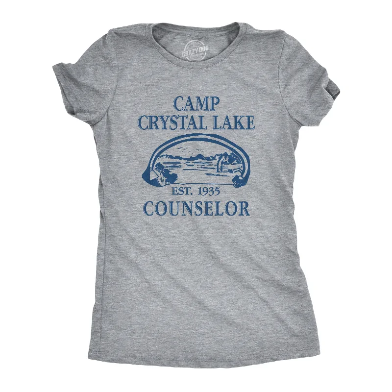 T-Shirt With Sporty Designs-Camp Crystal Lake Women's T Shirt