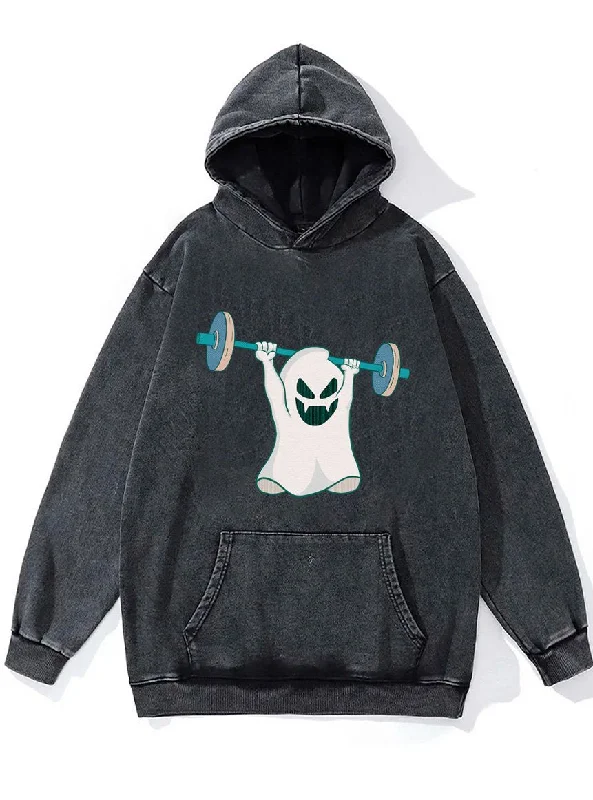 Hoodie With Reflective Features-weightlifting boo Washed Gym Hoodie