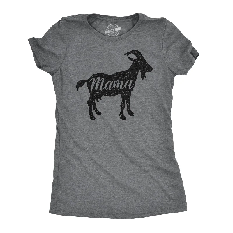 T-Shirt With Funny Quotes-Mama Goat Women's T Shirt