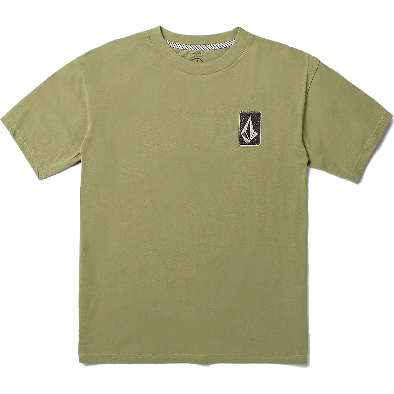 T-Shirt For Business Casual-Volcom Skate Vitals Originator Tee Thyme Green