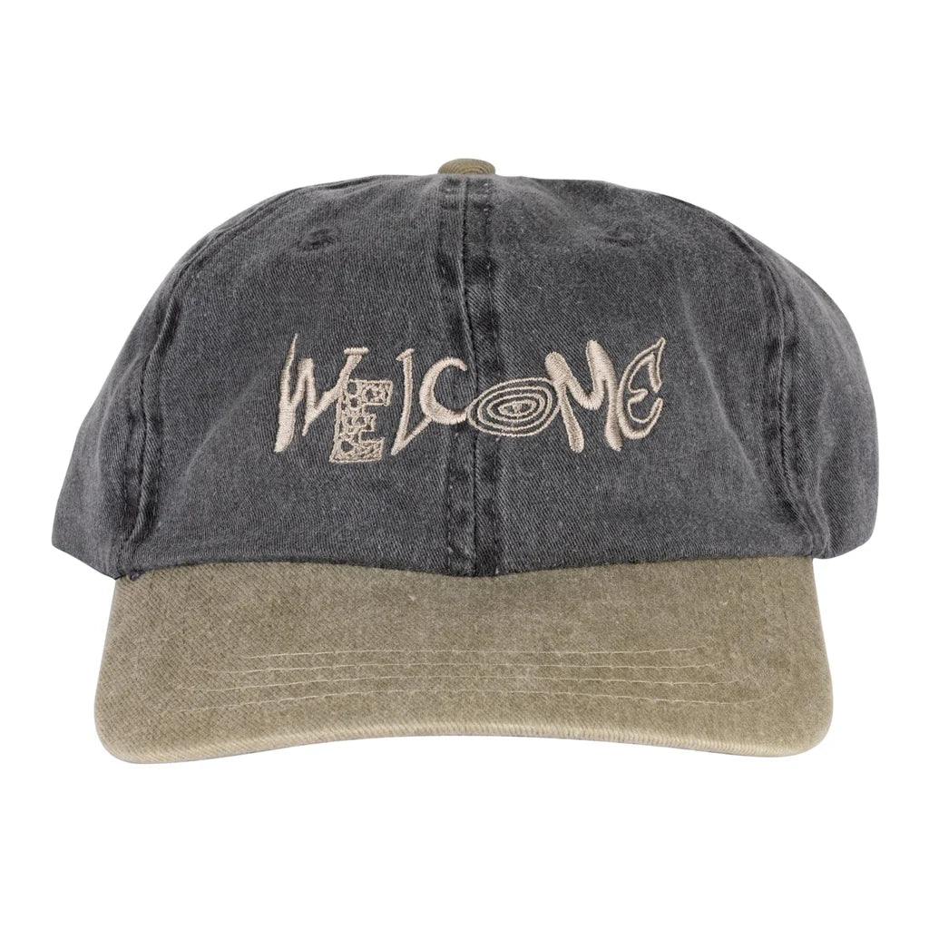 Personalized Hat-Welcome skateboards - Medley Stone-Washed Hat - Khaki/Black