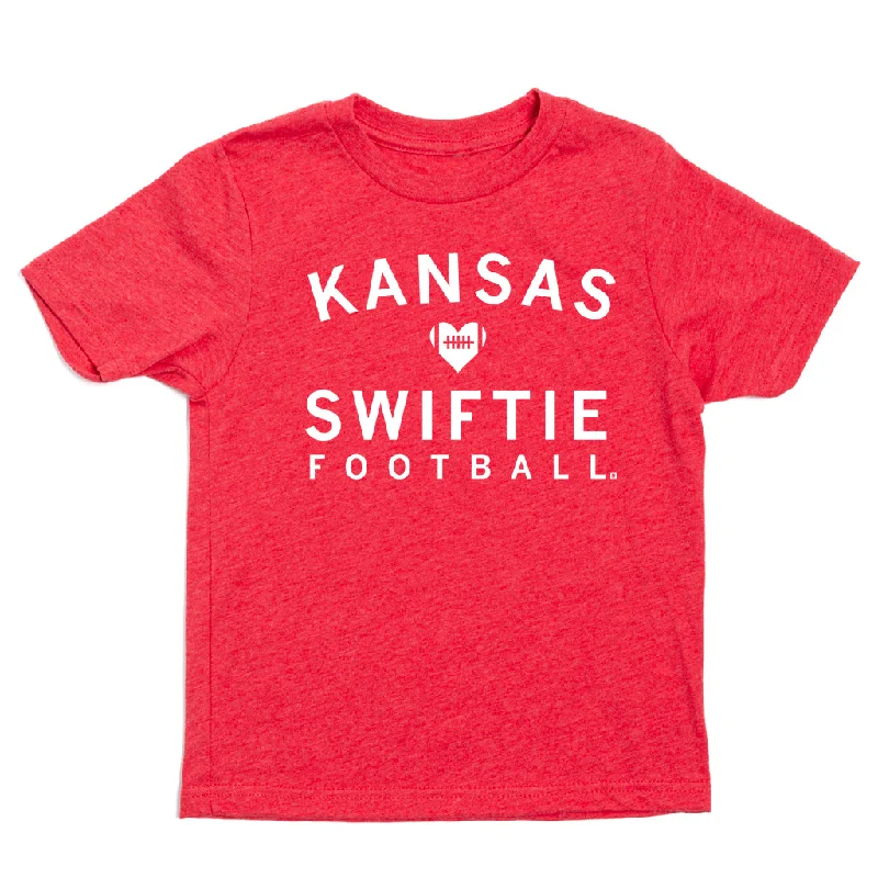 Funny T-Shirt For Women-Kansas Swiftie Football Kids