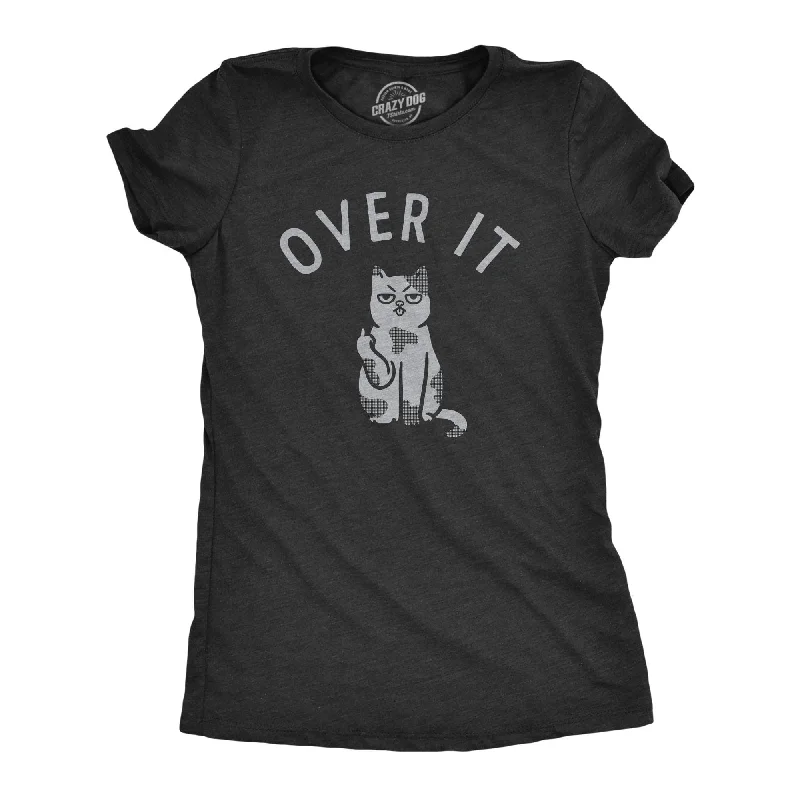 Personalized T-Shirt For Sports-Over It Cat Women's T Shirt