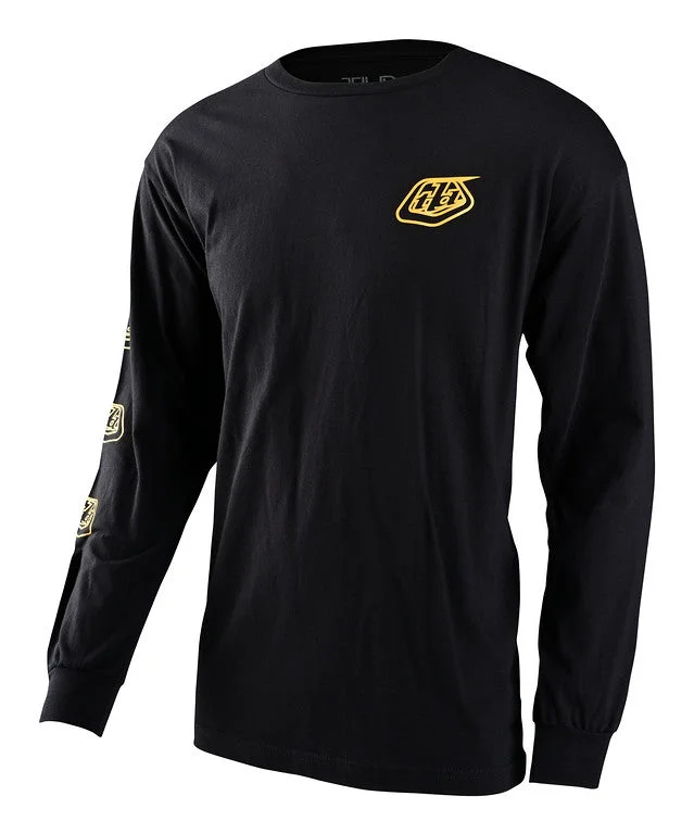 T-Shirt For Corporate Marketing-Troy Lee Designs Stamp Long Sleeve Tee - Black