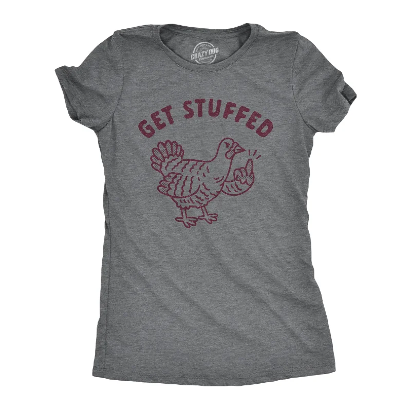 T-Shirt With Animal Designs-Get Stuffed Women's T Shirt