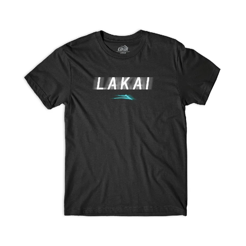 T-Shirt With Luxury Fabric-LAKAI BLUR TEE - BLACK