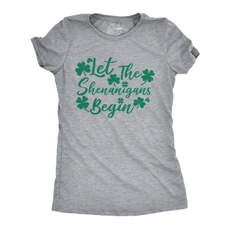 T-Shirt For Branding-Let The Shenanigans Begin Clovers Women's T Shirt