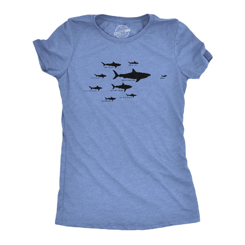 T-Shirt With Cool Color Combinations-Shark Hierarchy Women's T Shirt